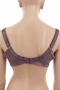 Сутиен Hunkemöller 95E в пепеливо лилав цвят с дантела, снимка 3