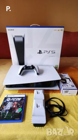 PS5 Disk Edition / Конзола Playstation 5 Disc Edition 825GB White CFI-1116A + FC26 + Докинг Станция, снимка 10 - PlayStation конзоли - 55428103