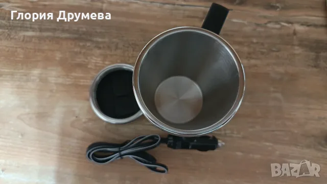 Електрически термус, 500 мл, 12V, издръжлива конструкция, бързо нагряване, снимка 7 - Друга електроника - 55504547