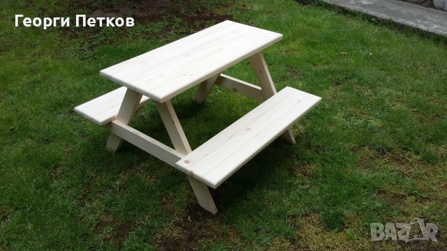 Масичка с пейки за деца -85х80х50см. - 49 €., снимка 6 - Други - 54547728