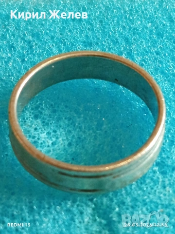 Класически модел сребърен пръстен тип халка орнаментиран стилен 46147, снимка 7 - Пръстени - 54005375