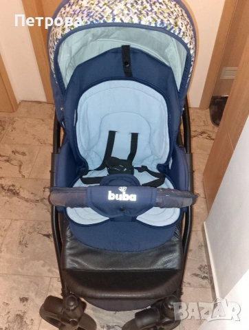Бебешка количка Buba Solo 3 в 1 с кош за кола и кош за новородено 0 - 6 м, снимка 2 - Детски колички - 55076918