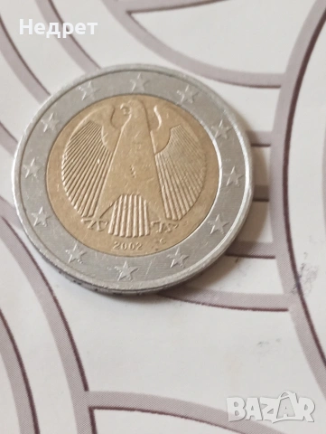 2 евро 2002 г.G Германия