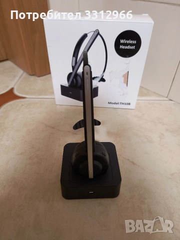 Безжични слушалки за кол център с микрофон TH10B,