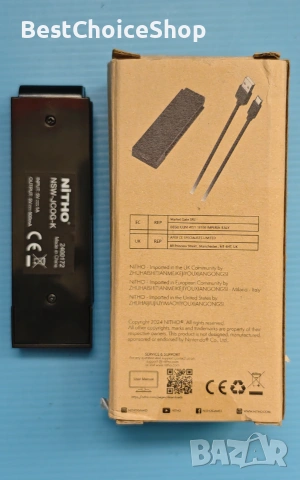 Зарядно захващане, съвместимо за Nintendo Switch Joy-Cons  -  NiTHO Charge & Play , снимка 3 - Аксесоари - 54985262