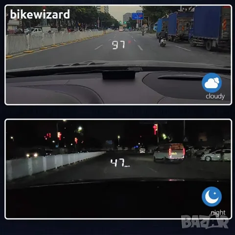 Автомобилен Head-Up дисплей, HUD проектор за предно стъкло, 1280x720, OBD НОВ, снимка 3 - Аксесоари и консумативи - 55409613