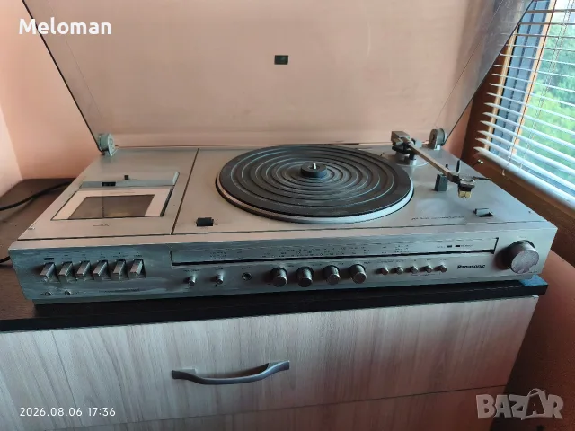 Продавам стерео уредба с усилвател, касетофон и грамофон Panasonic SG-2100, снимка 2 - Аудиосистеми - 55623742