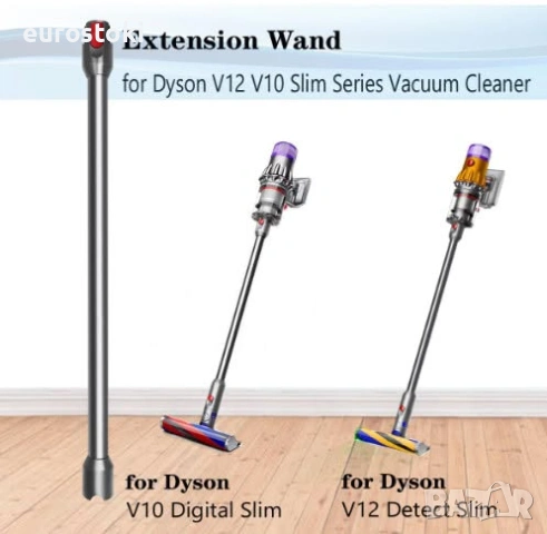 Удължителна тръба за прахосмукачка Dyson V12 Detect Slim / V10 Digital Slim, 74 см, снимка 6 - Прахосмукачки - 54874678