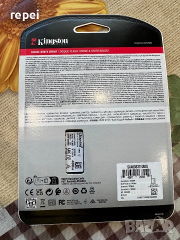 SSD 480GB Kingston A400, снимка 2 - Твърди дискове - 54717604