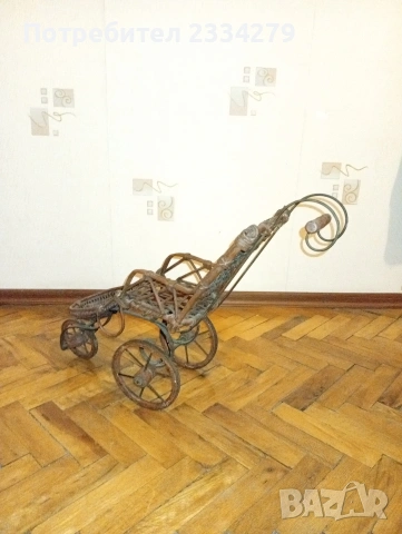 Автентична количка за кукли и декорация, изработена ръчно., снимка 8 - Колекции - 54493281