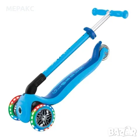 Сгъваема тротинетка GLOBBER PRIMO FOLDABLE LIGHTS - небесно синя, снимка 6 - Скутери и тротинетки - 55615672