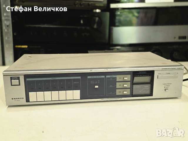 📻 РЕТРО КЛАСИКА! Цифров Тунер Sanyo JT 350 L 🇯🇵🎵, снимка 4 - Радиокасетофони, транзистори - 55022311