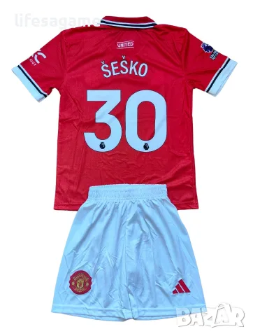 СЕЗОН 26/27 Детски футболен екип Манчестър Юнайтед Шешко Manchester united Sesko