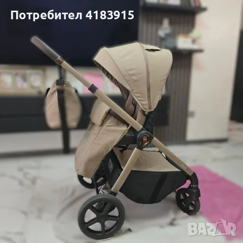 FLUX BEIGE Бебешка количка 2 в 1, снимка 7 - За бебешки колички - 55304997