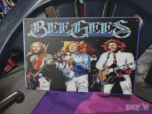 BEE GEES Tin Sign-метална табела(плакет), снимка 2 - Китари - 54805465