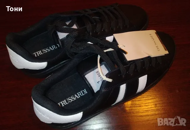 TRUSSARDI ITALY Оригинал Нови Дамски Маратонки от Естествена Кожа с Етикет 41 , снимка 16 - Маратонки - 55495970