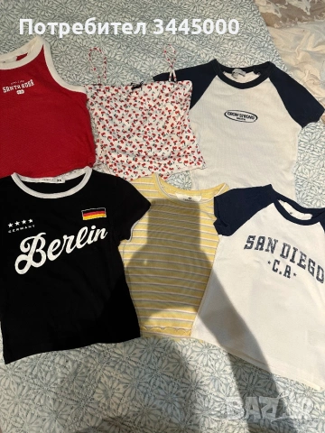 Тениски и потничета, 8-10г., XS, 6 € за всичките