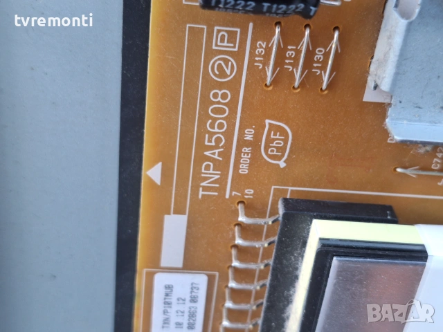 POWER BOARD ,TNPA5608 2 P,TXN/P10TMUB for 42inc DISPLAY LC420DUE-SFU2,  PANASONIC модел TX-L42ET5E​, снимка 2 - Части и Платки - 55156523