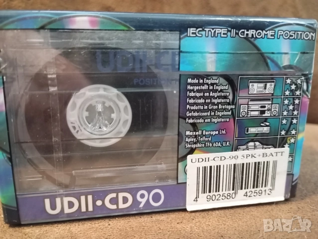 чисто нови хромни аудио касети Maxell UDII CD 90 OVP , снимка 2 - Аудио касети - 54457162