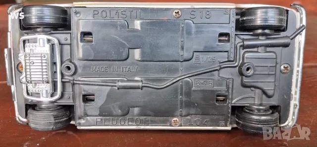 Стара метална количка Polistil 1/25, снимка 2 - Колекции - 55606407