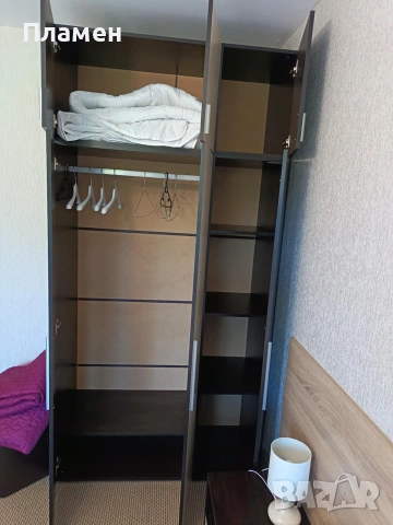 Трикрилен гардероб , снимка 2 - Гардероби - 54714354