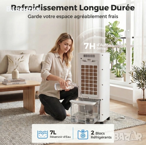 Преносима климатична система с дистанционно HOMCOM, снимка 5 - Климатици - 55104789