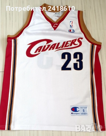 Champion NBA Cleveland Cavaliers Lebron James #23  Mens Size S НОВО! ОРИГИНАЛ! Мъжки Потник