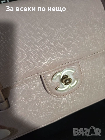 Chanel Preppy Coco Baby Pink Дамска Чанта От Естествена Телешка Кожа Код Brand Luxury Fashion30, снимка 6 - Чанти - 54960997