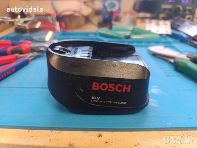 3Ah Рециклирана батерия Bosch 18V – с нови LG клетки