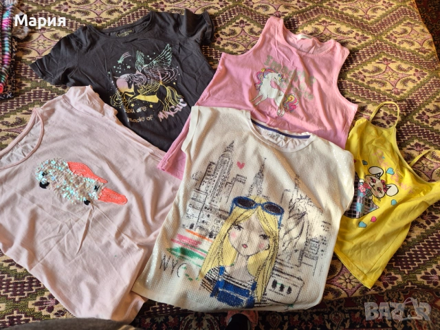 Тениски с къс ръкав за момиче 152-158 см., снимка 15 - Детски тениски и потници - 54159518