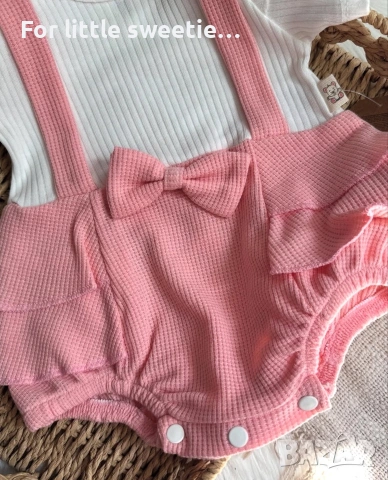 Сладко памучно боди с лента за глава 🎀 , снимка 3 - Други - 55026735
