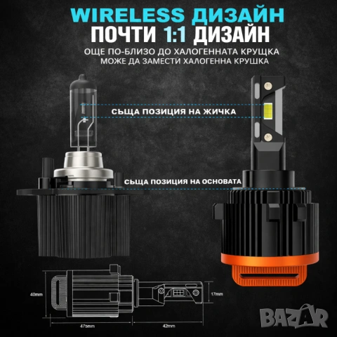 ПРОМО ПАКЕТ LED КРУШКИ H7 + H15 – САМО 99 €, снимка 5 - Аксесоари и консумативи - 54413991