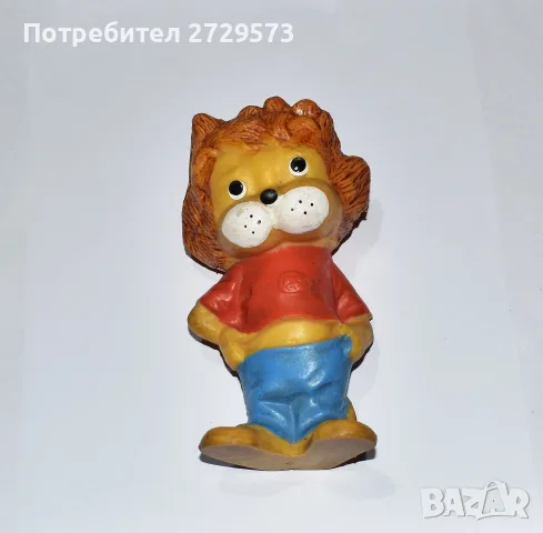 Стара гумена играчка - Лъв, Лъвче , снимка 2 - Други ценни предмети - 55622564