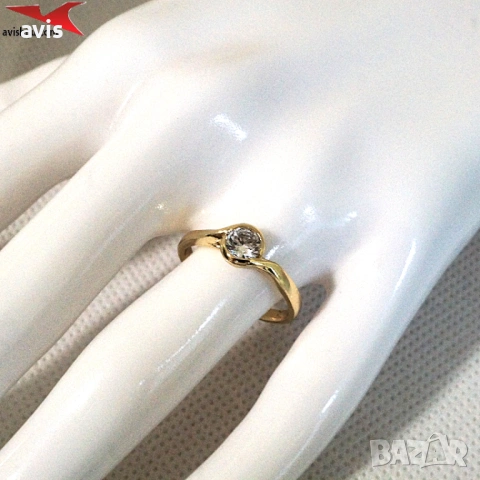 Пръстен с 14К златно покритие 224892, снимка 3 - Пръстени - 54324767