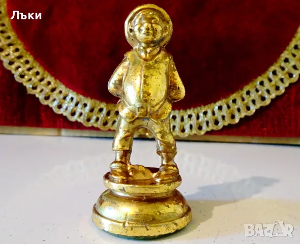 Калаена фигура Санчо Панса,позлата. 
