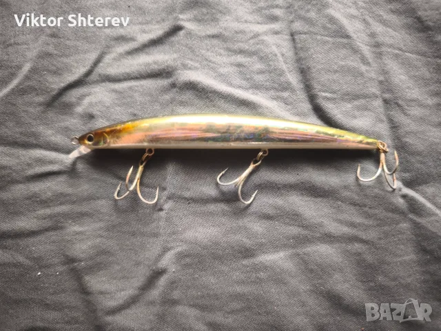 Smith Haluca 145S Chartreuse / Златист холограм – Японски морски воблер 145мм 21.5г, снимка 3 - Такъми - 55624668