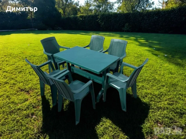 Комплект маса + 6 стола или 4 стола-2 цвята и размери маси мод.4, снимка 5 - Маси - 54235191