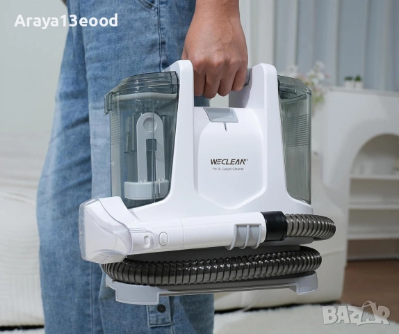 Екстрактор за пране на тапицерии WECLEAN C2 - Компактна прахосмукачка за килими, дивани и автомобили, снимка 2 - Прахосмукачки - 55119832