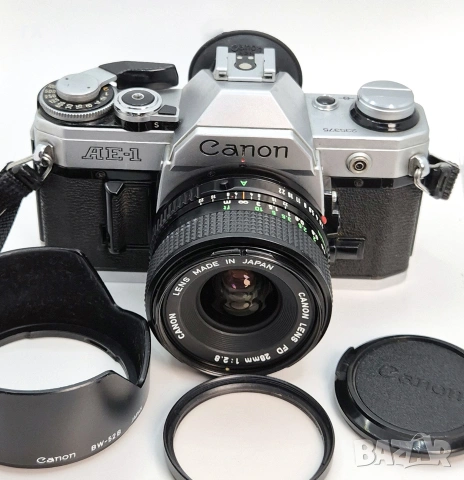 Canon AE-1 с Canon FD 28mm f2.8