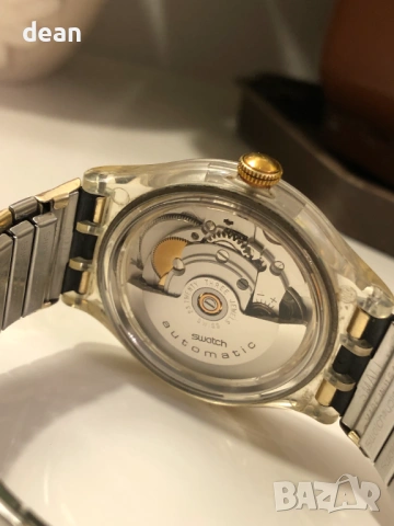 Watch Swatch Gold-colored automatic, снимка 3 - Мъжки - 53963262