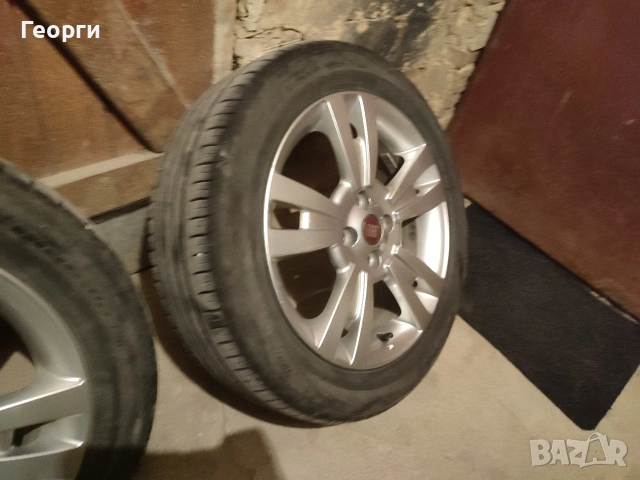 летни гуми 195/55/16с джанти за Фиат добло, стило , снимка 11 - Гуми и джанти - 53950171