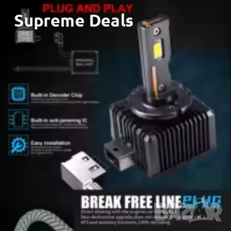 LED Крушки D1S D3S + 300 % , снимка 7 - Аксесоари и консумативи - 54155851