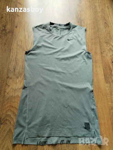Nike Pro Combat Cool Compression - мъжки фитнес потни КАТО НОВ Л, снимка 4 - Тениски - 54416376