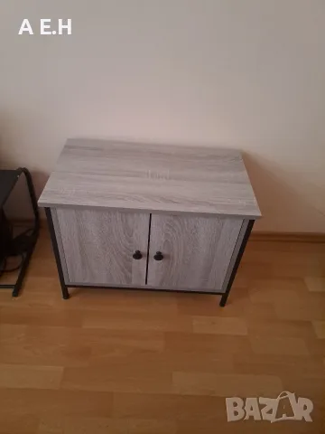 ТВ шкаф с врати vidaXL, Сив сонома, 60x35x45 см, Инженерно дърво, 12 kg, снимка 2 - Шкафове - 55292376