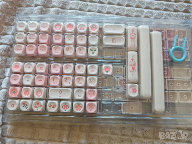 Sakura Japanese Keycaps Set за механична клавиатура – PBT / MX Compatible кейкап, снимка 3 - Клавиатури и мишки - 54692735
