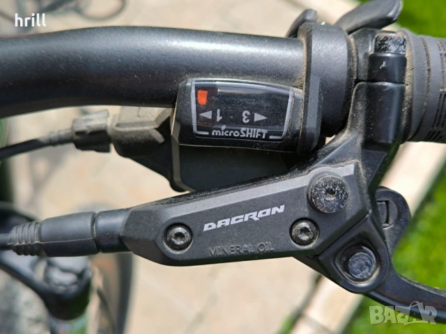 Алуминиев велосипед МТВ Shimano с хидравлични дискови спирачки колело като ново, снимка 3 - Велосипеди - 54740943