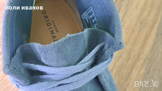 Clarks originals-кожени със суров каучук подметка 46 номер, снимка 6 - Маратонки - 54089908