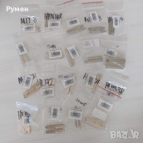 Разпродажба на 231 НОВИ различни накрайници за авто ключове