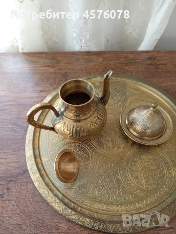 бронзов сервиз масивен, снимка 4 - Антикварни и старинни предмети - 54111999