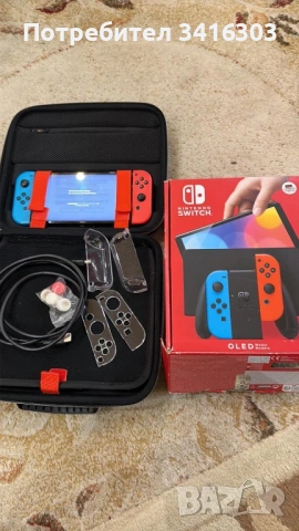 Nintendo switch oled + куфар за транспорт 